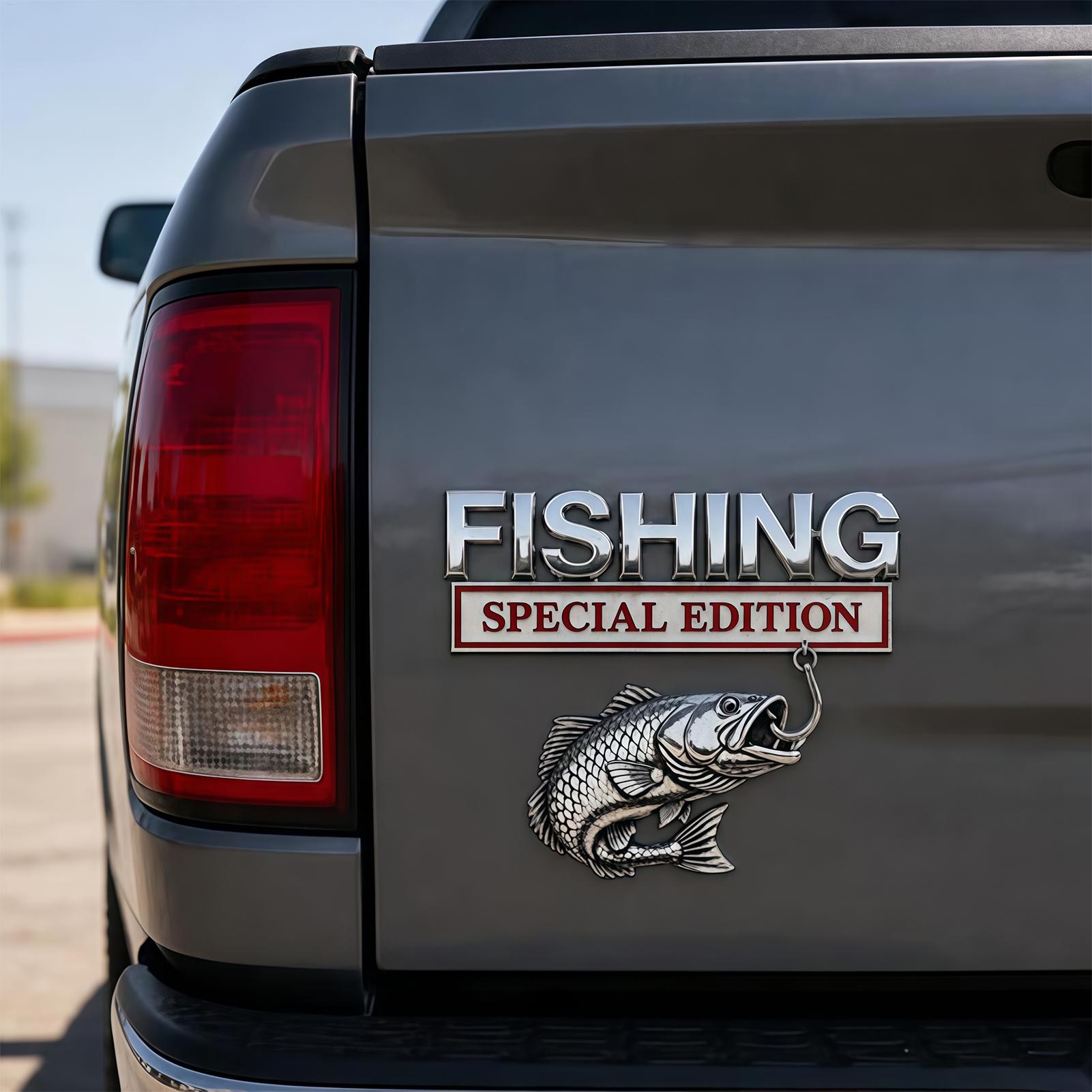 Fishing Boat Oar - Emblemas e Distintivos Automotivos de Metal,