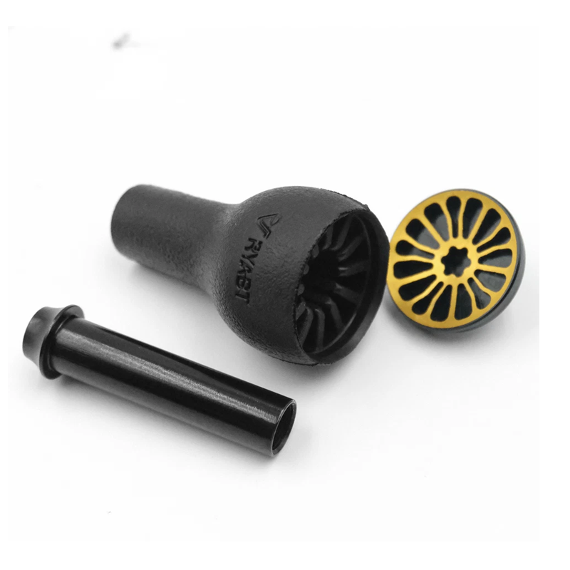 Shimano Reel Stradic - Manivela Preta TPE 27mm Compatível com