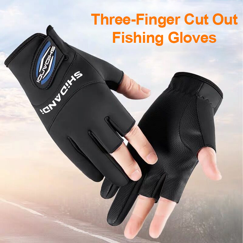 Luvas de Pesca Masculinas com  - Fishing Boat Oar avaliação e preço